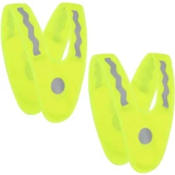 Gilet Ad Alta Visibilità Per Bambini In 2 Pezzi, Giubbotti Di Sicurezza, Giubbotti Luminosi, Giubbotti Riflettenti, Giubbotti Riflettenti, Collari Di Avvertimento Per Bambini, Biciclette, Automobili,