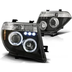 Cerchioni Fari Dual Halo NISSAN NAVARA D40/PATHFINDER 05-10 ANGEL EYES BLACK