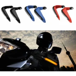 2 Pezzi Universali Paramani Per Moto Paramani Con Luce A LED Protezione Per Manubrio Per Paramani Per Moto (blu) -TopAuto Ricambi Italia 77486830 5