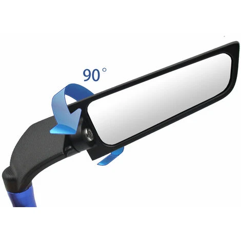 2 Pz Moto Modificato Vento Girevole Ala Universale Specchietto Retrovisore Spoiler 90° Specchietti Laterali Regolabili (Rosso) 4 2 Pz Moto Modificato Vento Girevole Ala Universale Specchietto Retrovisore Spoiler 90° Specchietti Laterali Regolabili (Rosso) - immagine 4