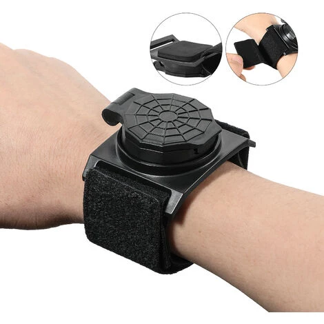 Specchietto Retrovisore Da Polso Per Bici Rotazione Di 360° Riflettore Convesso Specchio Per Braccio Accessori Per Ciclismo Specchietto Girevole Regolabile Per Bicicletta (nero) 4 Specchietto Retrovisore Da Polso Per Bici Rotazione Di 360° Riflettore Convesso Specchio Per Braccio Accessori Per Ciclismo Specchietto Girevole Regolabile Per Bicicletta (nero) - immagine 4