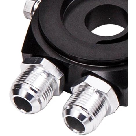 Universal Oil Cooler Set 13 Rows Radiatore Olio AN10 Raffreddamento Kit NERO 5 Universal Oil Cooler Set 13 Rows Radiatore Olio AN10 Raffreddamento Kit NERO - immagine 5