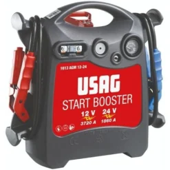 AVVIATORE DI EMERGENZA AUTO MOTO PROFESSIONALE PORTATILE 1613 AGM 12-24 USAG