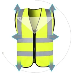 Starlight-2pcs Gilet Di Sicurezza Con Interruttore Automatico Gilet Gilet Giallo Riflettente Car Truck Auto Vestdue Pezzi -TopAuto Ricambi Italia 81290340 2