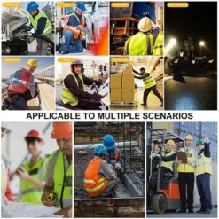 Starlight-2pcs Gilet Di Sicurezza Con Interruttore Automatico Gilet Gilet Giallo Riflettente Car Truck Auto Vestdue Pezzi -TopAuto Ricambi Italia 81290340 5