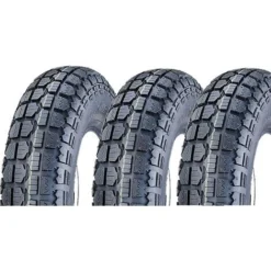 3 GOMME 3.50-8 RINFORZATE 6PR (6 TELE) TRE PNEUMATICI NERI GOMME VESPA VBB VNB VBA VNA VB1T GL 125 150 Ecovelo