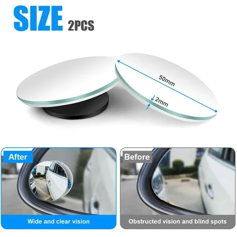 Specchio Per Punto Cieco, 5 Pezzi 360 ° Regolabile Impermeabile HD Specchio Grandangolare Autoadesivo Assistente Per Punto Cieco Allenatore Universale Specchietto Retrovisore Pellicola Per Specchietto 2 Specchio Per Punto Cieco, 5 Pezzi 360 ° Regolabile Impermeabile HD Specchio Grandangolare Autoadesivo Assistente Per Punto Cieco Allenatore Universale Specchietto Retrovisore Pellicola Per Specchietto - immagine 2