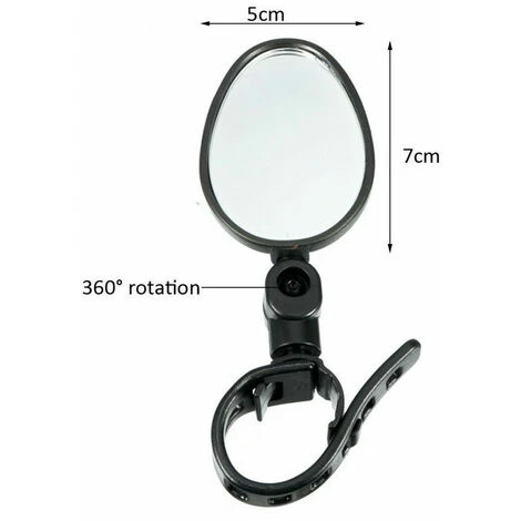 Pezzi Specchietto Per Bici Specchietto Per Manubrio Regolabile Girevole A 360 Gradi Specchietto Per Bici Grandangolare Specchietto Per Bici Specchio Convesso Acrilico Antiurto Specchietto Retrovisore 2 Pezzi Specchietto Per Bici Specchietto Per Manubrio Regolabile Girevole A 360 Gradi Specchietto Per Bici Grandangolare Specchietto Per Bici Specchio Convesso Acrilico Antiurto Specchietto Retrovisore - immagine 2