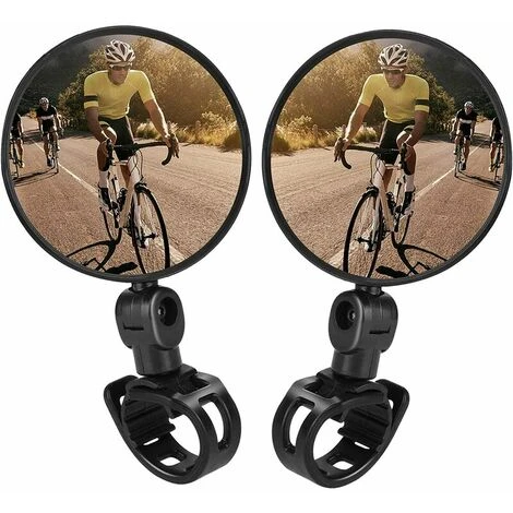 Specchietti Retrovisori Per Bici, 2 Pezzi Specchietti Retrovisori Per Bici Da Ciclismo Specchio Convesso In Plastica Montato Su Manubrio Ruotabile Regolabile Per Bici Da Strada Di Montagna 1 Specchietti Retrovisori Per Bici, 2 Pezzi Specchietti Retrovisori Per Bici Da Ciclismo Specchio Convesso In Plastica Montato Su Manubrio Ruotabile Regolabile Per Bici Da Strada Di Montagna