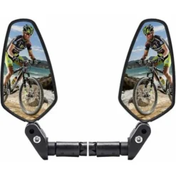 Specchietto Per Bici Da Manubrio, Specchietto Per Bici Di Sicurezza HD, Estremità Della Barra Per Specchietto Per Bici Girevole Regolabile, Specchietto Retrovisore Per Bici Antiurto Per Bici Da Strada