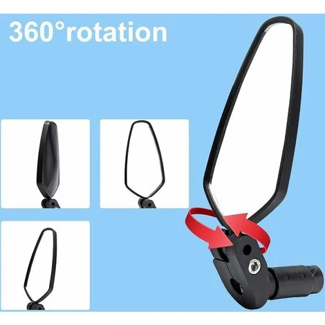 Specchietto Per Bici Da Manubrio, Specchietto Per Bici Di Sicurezza HD, Estremità Della Barra Per Specchietto Per Bici Girevole Regolabile, Specchietto Retrovisore Per Bici Antiurto Per Bici Da Strada 2 Specchietto Per Bici Da Manubrio, Specchietto Per Bici Di Sicurezza HD, Estremità Della Barra Per Specchietto Per Bici Girevole Regolabile, Specchietto Retrovisore Per Bici Antiurto Per Bici Da Strada - immagine 2