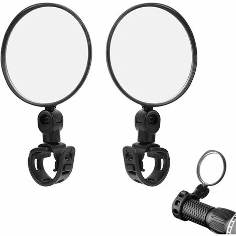 Specchietti Retrovisori Per Bici Specchietti Per Bici Regolabili In 2 Pezzi, Specchietto Per Manubrio Girevole Con Rotazione A 360 ° Per Bici Da Strada Da Montagna 1 Specchietti Retrovisori Per Bici Specchietti Per Bici Regolabili In 2 Pezzi, Specchietto Per Manubrio Girevole Con Rotazione A 360 ° Per Bici Da Strada Da Montagna