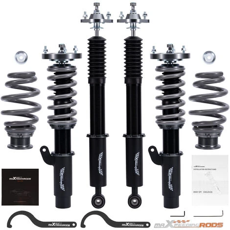 24 Ways Adjustable Coilovers Suspension For BMW 3er E46 320 323 325 328 330i 1 24 Ways Adjustable Coilovers Suspension For BMW 3er E46 320 323 325 328 330i
