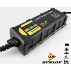 Dunlop Caricabatterie Mantenitore Per Batteria Auto Moto Portatile Con Cavetti 6V 12V + 8 Dunlop Caricabatterie Mantenitore Per Batteria Auto Moto Portatile Con Cavetti 6V 12V + -TopAuto Ricambi Italia 86542749 4