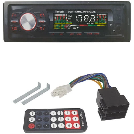 Autoradio Stereo Auto Bluetooth USB Radio AUX Display Lcd Telecomando LM-6201 4 Autoradio Stereo Auto Bluetooth USB Radio AUX Display Lcd Telecomando LM-6201 - immagine 4