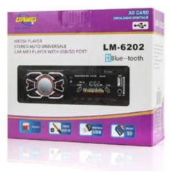 Autoradio Stereo Auto Bluetooth USB Radio AUX Display Lcd Telecomando LM-6202