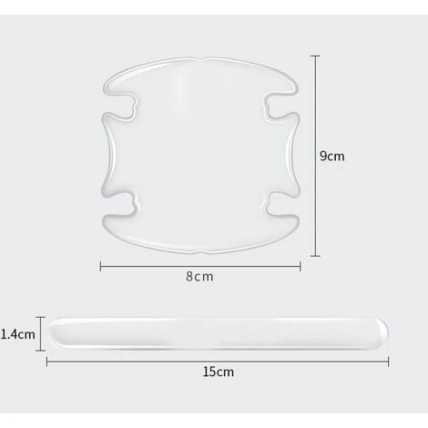 Pellicola Protettiva Per Portiera Auto, Striscia Anticollisione Bordo Portiera Auto, Adesivo Protezione Vernice, Adesivo Per Auto, Trasparente, Con Motivo Benz 8 Pezzi 3 Pellicola Protettiva Per Portiera Auto, Striscia Anticollisione Bordo Portiera Auto, Adesivo Protezione Vernice, Adesivo Per Auto, Trasparente, Con Motivo Benz 8 Pezzi - immagine 3