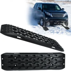 2 Pezzi Di Supporto Per Il Recupero Delle Bacheche Traction Mats, Tappetino Di Trazione Per La Neve, Per Camper, Auto, Camion, Colore Nero HENGMEI