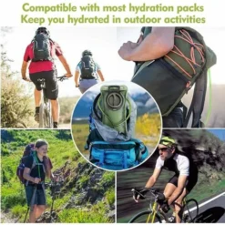 MINKUROW Water Bladder 2L Water Bag Bag MTB Escursionismo Idratazione Serbatoio D'acqua Per Sport Tempo Libero Trail Running Ciclismo Campeggio -TopAuto Ricambi Italia 88623743 5