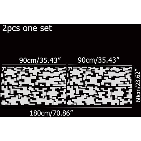 60cmx180cm Universal Auto Car Side Body Stickers Adesivi Vinile Graphic Decor (bianco) 1 60cmx180cm Universal Auto Car Side Body Stickers Adesivi Vinile Graphic Decor (bianco)