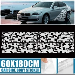 60cmx180cm Universal Auto Car Side Body Stickers Adesivi Vinile Graphic Decor (bianco) 9 60cmx180cm Universal Auto Car Side Body Stickers Adesivi Vinile Graphic Decor (bianco) -TopAuto Ricambi Italia 88715712 5