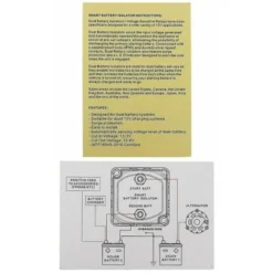 Relè Di Carica Diviso Doppia Batteria 12v 140a Sensibile Alla Tensione Campervan Vsr -TopAuto Ricambi Italia 88724637 5