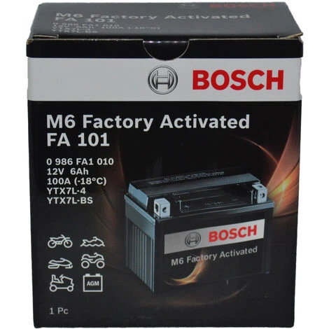 BATTERIA X MOTO BOSCH 6AH 1 BATTERIA X MOTO BOSCH 6AH