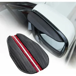 Parte Specchietto Retrovisore Parapioggia Schermo Fumogeno Specchietto Laterale Universale In Fibra Di Carbonio Sopracciglio Antipioggia Per Auto Accessori Copri Specchietto Retrovisore (Fibra Di Carb