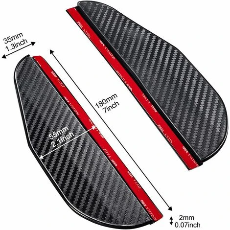 Parte Specchietto Retrovisore Parapioggia Schermo Fumogeno Specchietto Laterale Universale In Fibra Di Carbonio Sopracciglio Antipioggia Per Auto Accessori Copri Specchietto Retrovisore (Fibra Di Carb 2 Parte Specchietto Retrovisore Parapioggia Schermo Fumogeno Specchietto Laterale Universale In Fibra Di Carbonio Sopracciglio Antipioggia Per Auto Accessori Copri Specchietto Retrovisore (Fibra Di Carb - immagine 2