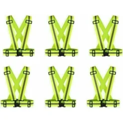 Gilet Riflettente, Giubbotto Di Sicurezza, Dispositivi Riflettenti Regolabili Ed Elastici Per Correre In Sicurezza Per Andare In Bicicletta, Camminare, Correre