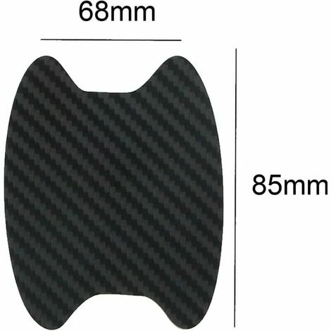 Adesivo Di Protezione Antigraffio Per Maniglia Della Portiera Dell'auto Testurizzata In Fibra Di Carbonio 4 Pezzi 2 Adesivo Di Protezione Antigraffio Per Maniglia Della Portiera Dell'auto Testurizzata In Fibra Di Carbonio 4 Pezzi - immagine 2