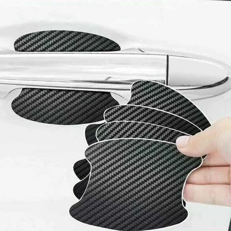 Adesivo Di Protezione Antigraffio Per Maniglia Della Portiera Dell'auto Testurizzata In Fibra Di Carbonio 4 Pezzi 4 Adesivo Di Protezione Antigraffio Per Maniglia Della Portiera Dell'auto Testurizzata In Fibra Di Carbonio 4 Pezzi - immagine 4