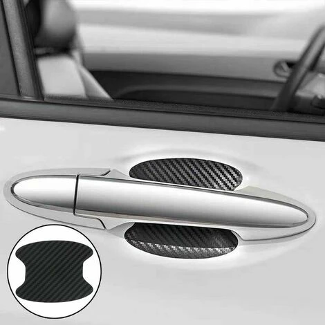 Adesivo Di Protezione Antigraffio Per Maniglia Della Portiera Dell'auto Testurizzata In Fibra Di Carbonio 4 Pezzi 5 Adesivo Di Protezione Antigraffio Per Maniglia Della Portiera Dell'auto Testurizzata In Fibra Di Carbonio 4 Pezzi - immagine 5