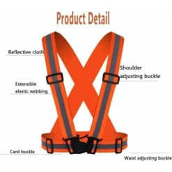 Gilet Riflettente Per Bici Da 2 Pezzi Giubbotto Riflettente Giubbotto Riflettente Alta Visibilità Taglia Regolabile Gilet Di Sicurezza Moto Elastico Per Ciclismo Corsa Camminata Jogging Moto -TopAuto Ricambi Italia 92036506 4