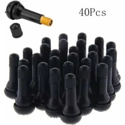 Tappo Stelo Valvola Pneumatici Tubeless 40 Pezzi TR413 Valvole Per Pneumatici Set Stelo Valvola Pneumatici In Gomma Nero