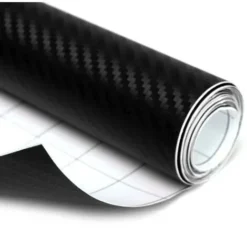 None Adesivo Per Auto In Fibra Di Carbonio 3D Adesivo Termoformabile Nero 200 40 Cm -TopAuto Ricambi Italia 93111357 3