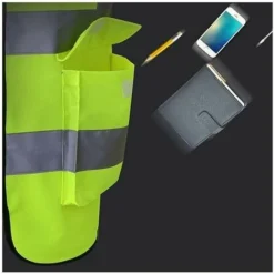 Pezzi Gilet Di Sicurezza Riflettente Ad Alta Visibilità Abbigliamento Lavoro Direttore Esecutivo Gilet Giacca Cerniera Brace Sicurezza Cellulare Tasca Porta ID 3d -TopAuto Ricambi Italia 94165037 4