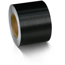 Pellicola Autoadesiva In Fibra Nera Opaca 5 Cm 10 M - Pellicola Vinilica Autoadesiva, Adatta Per L'aspetto E L'interno Di Motocicli, Automobili