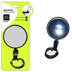 Trade Shop - Specchietto Retrovisore Snodabile Rotazione 180°/360° Per Bici Bicicletta Xc1626