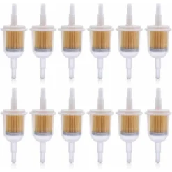 12 Pezzi 6mm / 8mm Filtro Carburante Filtro Benzina Filtro Liquido Gasolio Universale Filtro Benzina Per Tosaerba Auto Moto Scooter Ciclomotore Ciclomotore Diesel -TopAuto Ricambi Italia 95525512 5