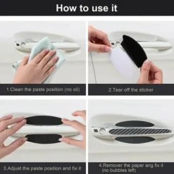 Pellicola Adesiva Per Maniglia Della Portiera Dell'auto Per Audi A1 A3 RS3 A4 A5 A6 A7 RS7 A8 Q3 Q5 Q7 R8, Pellicola Protettiva Per Maniglia Della Portiera Dell'auto, Adesivo Antipolvere Antigraffio, -TopAuto Ricambi Italia 95706585 5