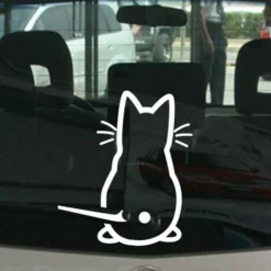 Cute Kitty Cat Car Wiper Art Sticker Decor BAnimal Cat Mural Art Decal Car Window Loptop Decoration -TopAuto Ricambi Italia 95751636 5