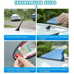 Antenna Da Tetto Per Auto GTA, Antenna A Pinna Di Squalo Universale Amplificatore Di Ricezione Del Segnale Dell'antenna Radio A Modulazione Di Frequenza Automatica -TopAuto Ricambi Italia 95752994 3