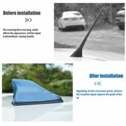 Antenna Da Tetto Per Auto GTA, Antenna A Pinna Di Squalo Universale Amplificatore Di Ricezione Del Segnale Dell'antenna Radio A Modulazione Di Frequenza Automatica -TopAuto Ricambi Italia 95752994 4
