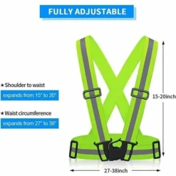 GTA Gilet Riflettente Per Bici, 2 Giubbotti Di Sicurezza, 4 Polsini/strisce Riflettenti, Giubbotto Riflettente Di Sicurezza Elastico Regolabile Riflettente Per Ciclismo Corsa Camminata Jogging Moto -TopAuto Ricambi Italia 95754088 3