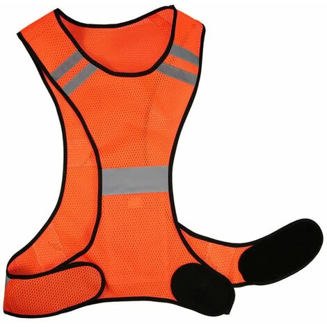 GTA Maglia Leggera Traspirante Gilet Riflettente Ad Alta Visibilità Gilet Di Sicurezza Per Corsa, Camminata, Ciclismo, Jogging, Arancione 1 GTA Maglia Leggera Traspirante Gilet Riflettente Ad Alta Visibilità Gilet Di Sicurezza Per Corsa, Camminata, Ciclismo, Jogging, Arancione