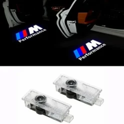 2x Led Bmw Luce Porta Logo Proiettori Luce