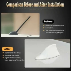 Antenna Universale Per Auto Con Pinna Di Squalo - Antenna Radio FM (bianca) -TopAuto Ricambi Italia 96147439 3