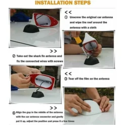 Antenna Universale Per Auto Con Pinna Di Squalo - Antenna Radio FM (bianca) -TopAuto Ricambi Italia 96147439 5