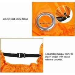 Copertura Impermeabile Per Scooter Per Moto Copertura Esterna 210D Resistente A Escrementi Di Uccelli, Polvere/neve/pioggia, Vento, Sole, XXL 245x105x125cm Nero+Arancione 8 Copertura Impermeabile Per Scooter Per Moto Copertura Esterna 210D Resistente A Escrementi Di Uccelli, Polvere/neve/pioggia, Vento, Sole, XXL 245x105x125cm Nero+Arancione -TopAuto Ricambi Italia 96206761 4